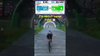 Zwift: Time to Sprint #zwift #zwiftcycling #indoorcycling #cyclingjourney #tacx #shorts #short