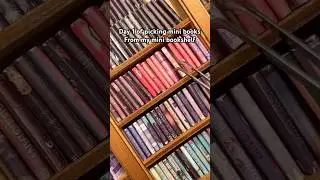 Day 1 of picking mini books from my mini bookshelf 🤩📚🤲 #miniature #asmr #dollhouse