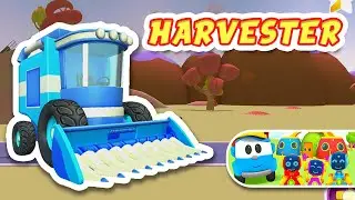 Leo the Truck & Harvester - Game Play - Skid Game TV