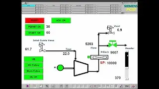 Siemens PCS7 Compressor Simulation: Project Walkthrough  |  Compressor Control in CFC  | Anti-Surge