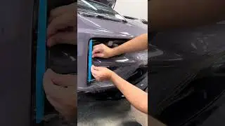PPF on front bumper Porsche Macan Turbo Electric 2024
