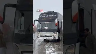 Спальный автобус в снегу #мойгоднаyoutube2025 #автомобиль
