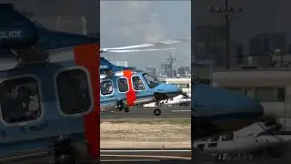 Agusta AB139 JA14MP Takeoff ２   4K #rjti #automobile #東京ヘリポート #helicopter #aviation  #travel #rescue