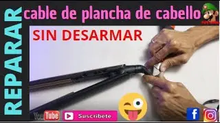 Como Reparar Plancha De Pelo Sin Desarmar (REPARAR CABLE GIRATORIO FACIL) video #5