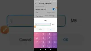 How to Daily data usage limit size  MB to GB transfer Redmi note 8