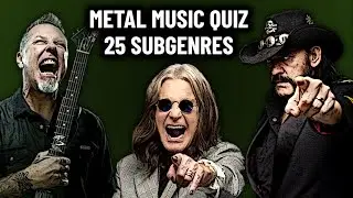 Guess the Metal Song - One Song per Subgenre | Quiz