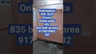 Kodungaiyur  house sale 40L