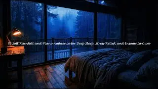 Still Awake Late? Rain Sounds and Piano Music to Help You Sleep Deeply 🌙 #8sD