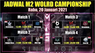 JADWAL M2 MOBILE LEGEND 20 JANUARI 2021 WORLD CHAMPIONSHIP