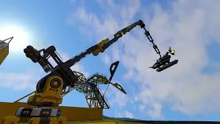 Terrifying new crane (Space Engineers WWO VOD #20)