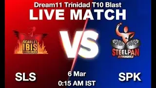 🔴SLS v SPK Live SCARLET IBIS SCORCHERS v STEELPAN STRIKERS |TRINIDADT10 BLAST |SPK v SLS live