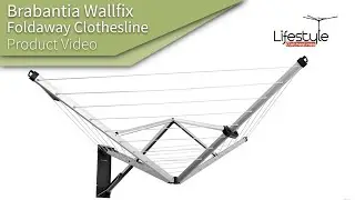 Brabantia Wallfix (with Storage Box) Clothesline Product Video
