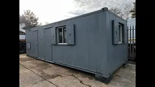 26 FT Static Welfare Unit Site Office Security Cabin Portable Building Generator For Sale