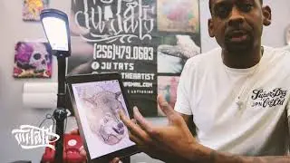 Ju Tats TV - Wolf chest piece tattoo