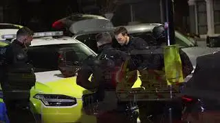 Armed Police Storm Caravan in Bookers West London