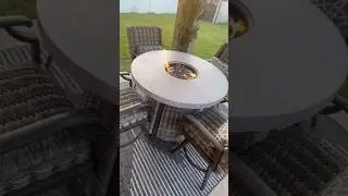 Outdoor Furniture Ideas | Costco Affordable Patio Fire Pit Dining Set #shorts #patio #outdoordining