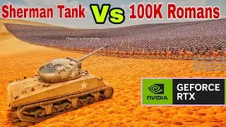 Can 1 Sherman Tank Survive 100,000 Romans? | UEBS 2 RTX 5070 4K Gameplay