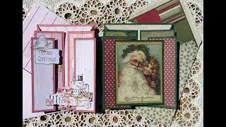 Christmas Cascade Cards in two sizes and styles. #juliespapercraft #christmascards #christmas2023