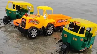 Muddy Toys | Water Jump Muddy Cleaning And Car Accident | Kids Video | R2Toykids |
