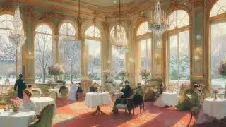 𝐏𝐀𝐋𝐀𝐂𝐄 𝐂𝐀𝐅𝐄́ ☕Classical Jazz Ambience — Study & Reading | Winter Palace