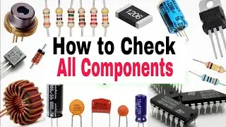 How To Check All Electronics Components On Multi Meter and Pocket Meter