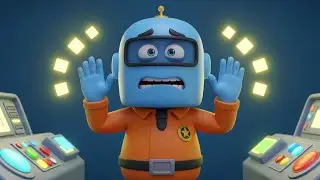 Among Us Blue Crewmate Pressed the Wrong Button | Fun Kids Stories and Game Songs