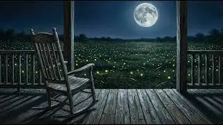 3 Hours White Noise: Summer Night on the Porch | Fireflies & Moonlight Ambiance