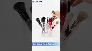 Acrylic cosmetic organizer with rotating base #cosmeticorganizer #beautysupply #retaildisplay