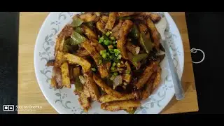 Crispy Chilly Potato Recipe l चिल्ली पोटैटो l Easy veg starter recipe l #AwesomeFoodKitchen