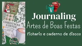 Journaling - Artes de Boas Festas - Fichario e Caderno de Discos - Especial Natal