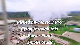 Flying my Mavic 3 Pro through a Power Plant Smoke Stack, I was scared...