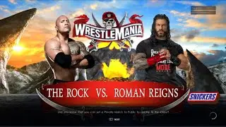 WWE 2K22 - The Rock vs. Roman Reigns (Online Match USPS4)