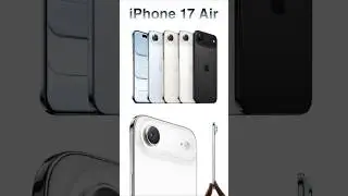 iPhone 17 Air Colors ❤️&zwj;🔥 Sky Blue | Light Gold | Cloud White | Space Black