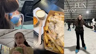 Rrezohem ne Ice Skating #video :( Strawberry Matcha?? Shkojme n'Dentist, Amsterdam Fries, Vlog Shqip