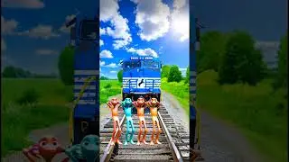 railway train attack VFX 4 trillion dance vfx short video funny cartoon video 🤣