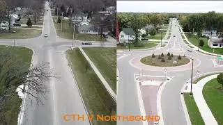 Fond du Lac Avenue/CTH V Roundabou - 10-2-2020 - 4K