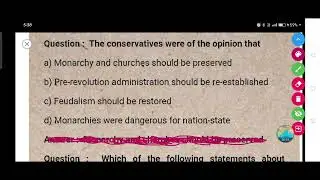 The conservatives were of the opinion that.