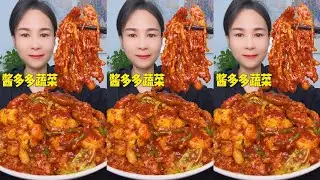 Saucy Fried Skewers Eating Video | Crispy Street Food with Extra Sauce 🍢🔥