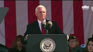 Vice President Pence Attends a National Veterans Day Observance