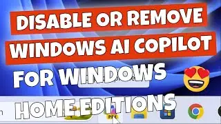 How To Disable Copilot Ai Preview from Windows 11