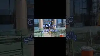 تركيب زجاج الكيرتن وول بالشفاط الكهربي  #aluminiumfacade #curtainwalls #اكسبلور #تركيب_واجهات_زجاجية