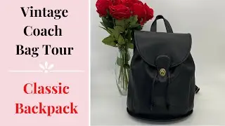 Vintage Coach Bag Tour | Classic Backpack | Cristina Moda Vintage Shop