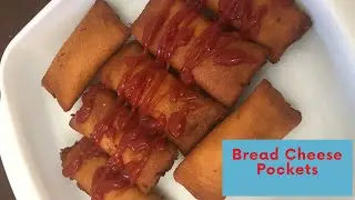 Bread Cheese Pockets Recipe | Bread Cheese Puffs Recipe  ~ Dimple's An Arabian Journey