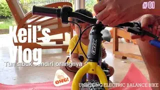 KEIL&rsquo;s VLOG LAGI UNBOXING ELECTRIC BALANCE BIKE PUSH BIKE LISTRIK FOR KIDS 2 - 6 YEARS  HAPPY BANGET