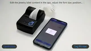 How to accurately print jewelry price tags with portable label printers mobile phones and apps