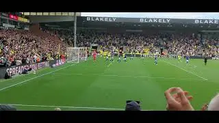 Shane Duffy goal 67 mins for Norwich City v Cardiff City 3/5/25 Championship   View from stands