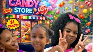 Ariell, Tayla & Meyah Open a Candy House on the Block 🍭| Boys Took Their Candy 😳🍬 