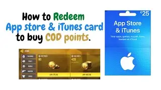 Как использовать карту App Store и iTunes для покупки очков COD в Call Of Duty Mobile.