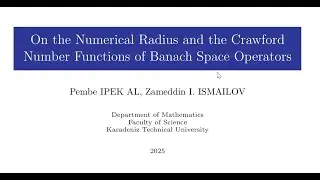 International Seminar on Advances in Operator Theory and Inequalities