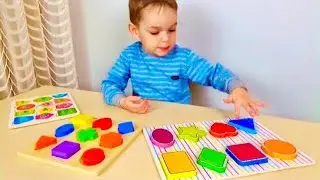 Учим цифры и фигуры Видео для детей